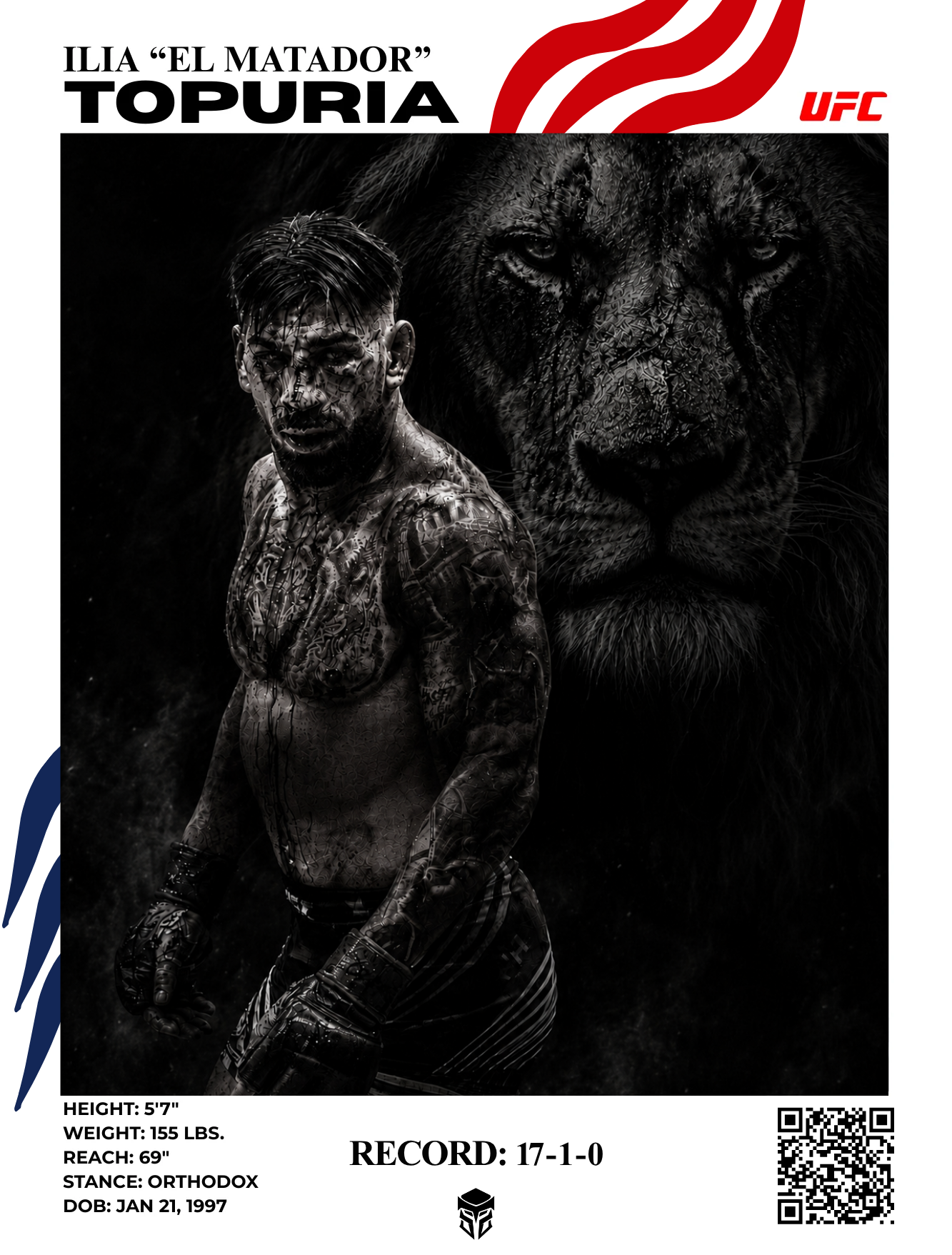 EDICION LIMITADA ILIA "EL MATADOR" TOPURIA 2 - UFC 32X42