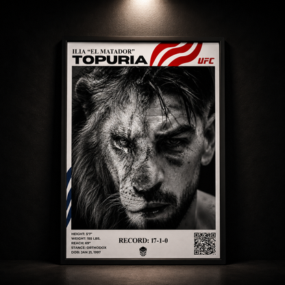 EDICION LIMITADA ILIA "EL MATADOR" TOPURIA - UFC 32X42