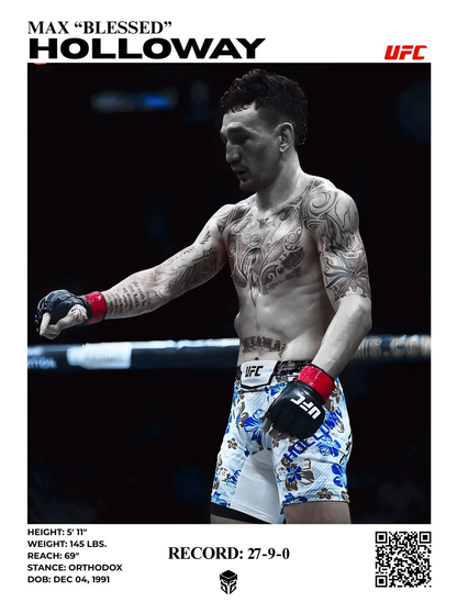 MAX HOLLOWAY "BLESSED" - UFC 32X42