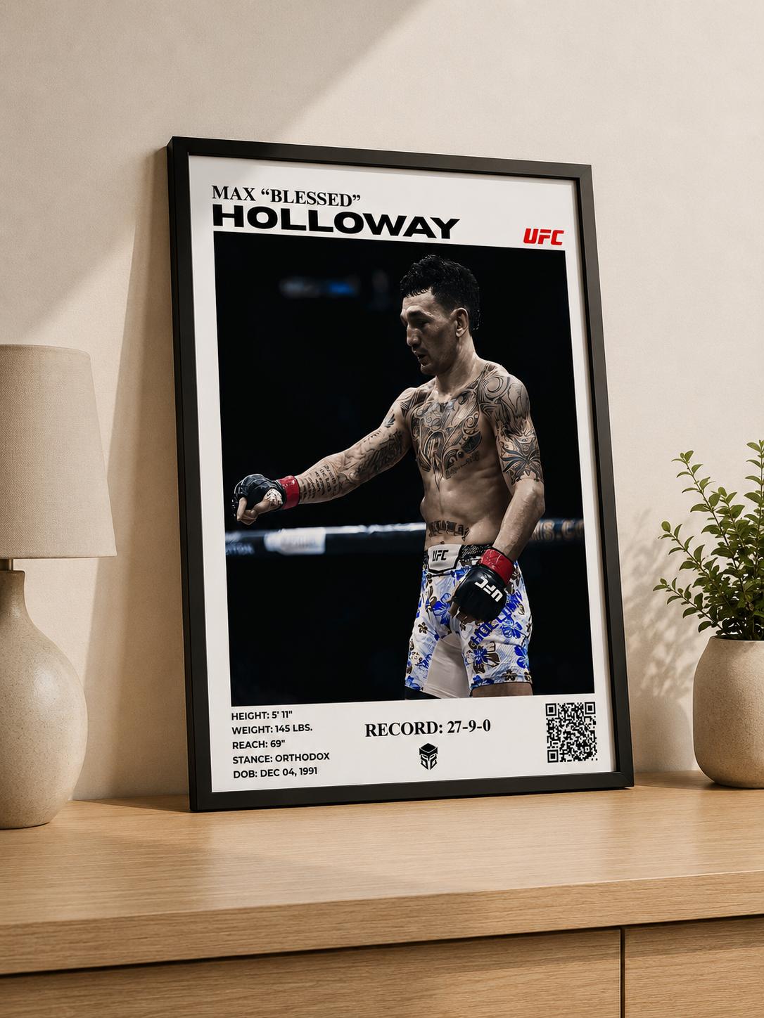 MAX HOLLOWAY "BLESSED" - UFC 32X42
