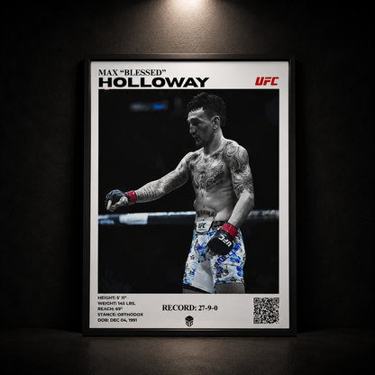 MAX HOLLOWAY "BLESSED" - UFC 32X42