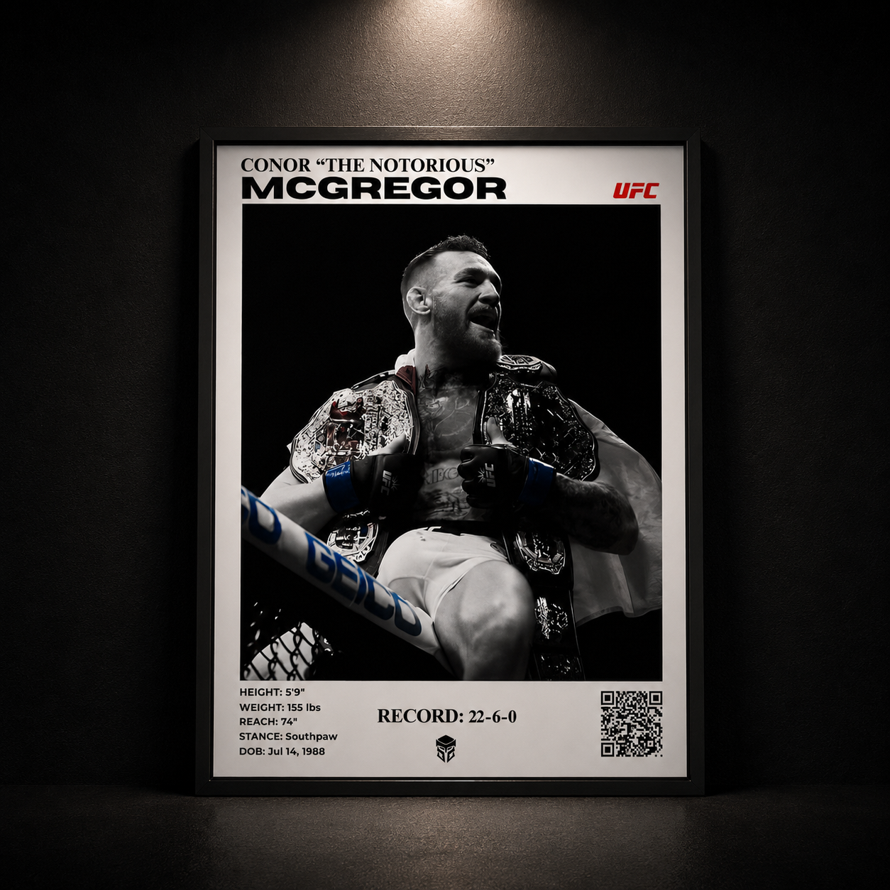 CONOR MCGREGOR "THE NOTORIOUS" - UFC 32X42