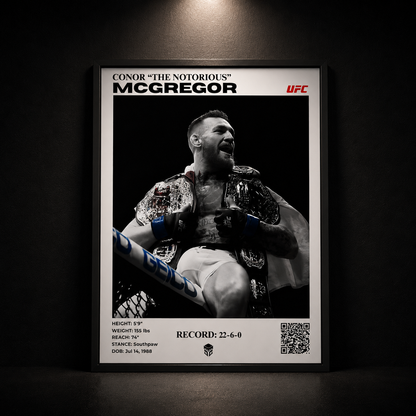 CONOR MCGREGOR "THE NOTORIOUS" - UFC 32X42